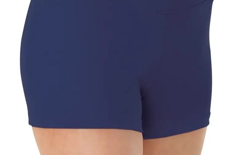 TB242W Fold-Over Boyshort, Color: Navy, Size: S