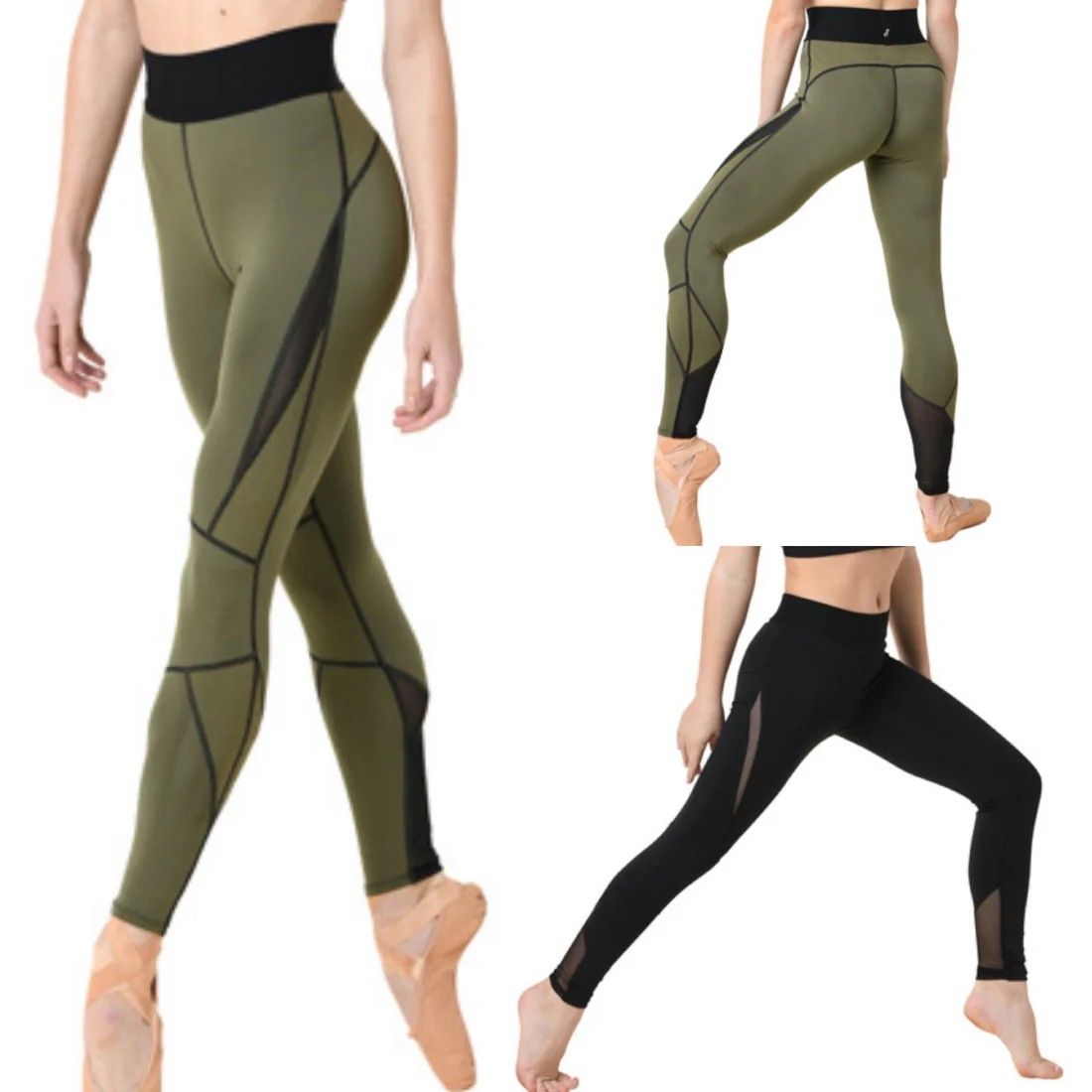 22403A Fallon Zig Zag Legging, Color: Olive, Size: Medium