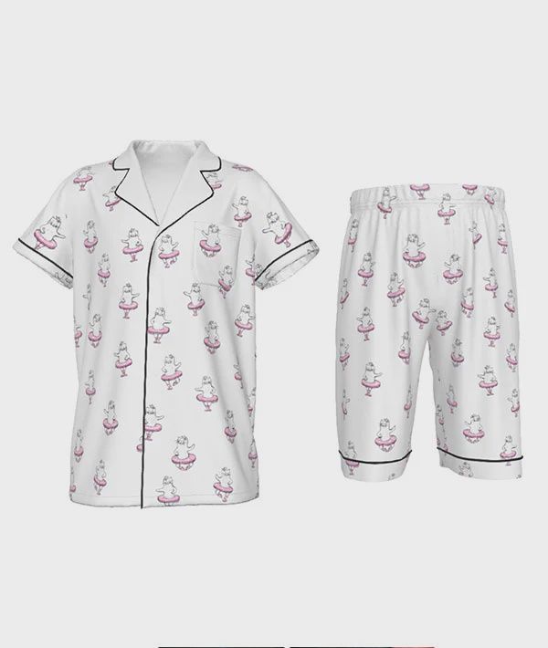 PDC-PJ Paw De Chat Girls Silk Pajamas