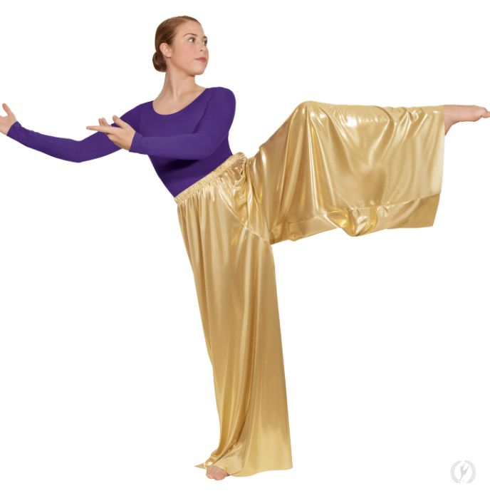14691 Metallic Palazzo Pants