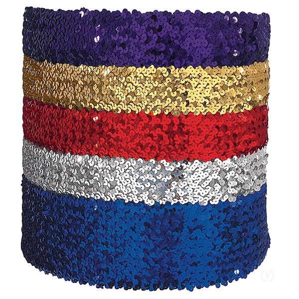 13745 2&quot; Elastic Sequin Belt