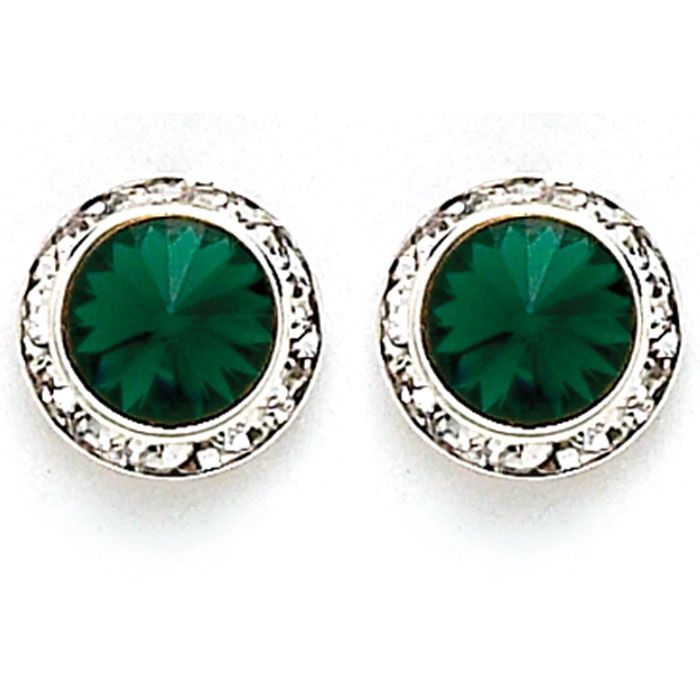 2710PCr Crystal Post Earring