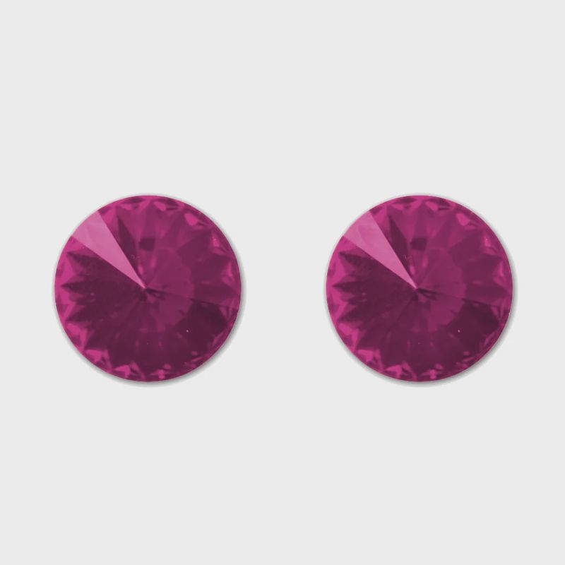 2709 Solitaire Earrings 14mm