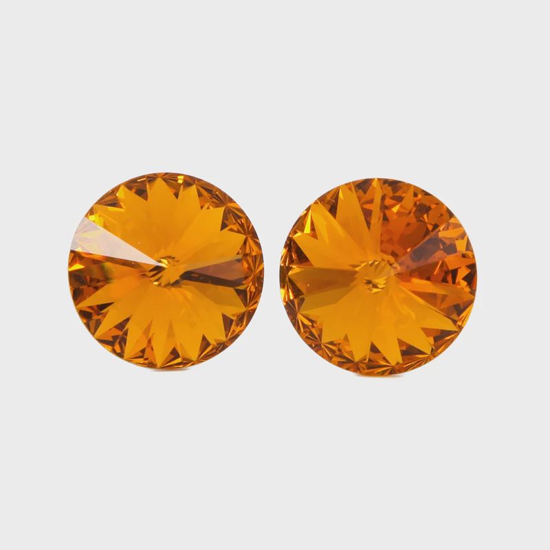 2709 Solitaire Earrings 14mm