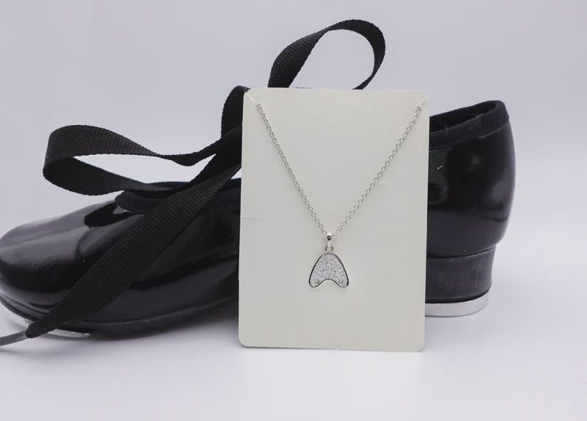 ADS544 Silver Tap Shoe Necklace
