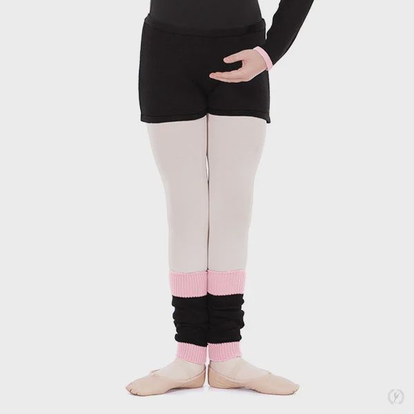 72509c 14&quot; Legwarmer, Color: BLK/PNK, Size: OSFA