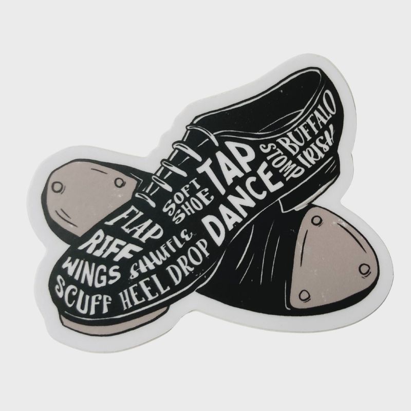 TW2022 Tap Shoe Vinyl Sticker