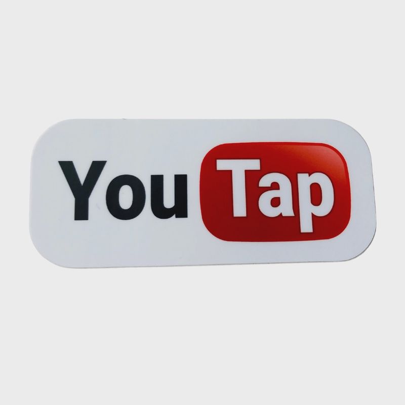 YT22 You Tap Vinyl Sticker