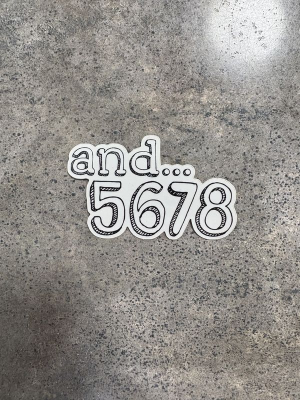 5678 Sticker