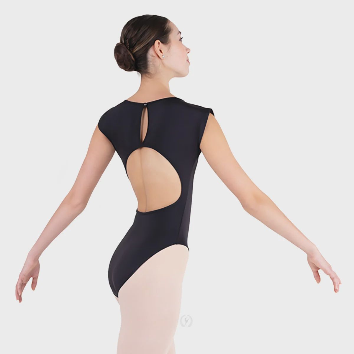 44491C Open Back Cap Sleeve Leo