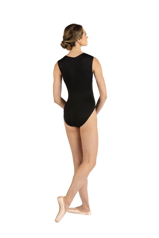 25111a Charli Tank Leotard, Color: Black, Size: Petite (XS)