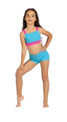 25302c Dakota Top, Color: Blue/Pink, Size: 6x-7