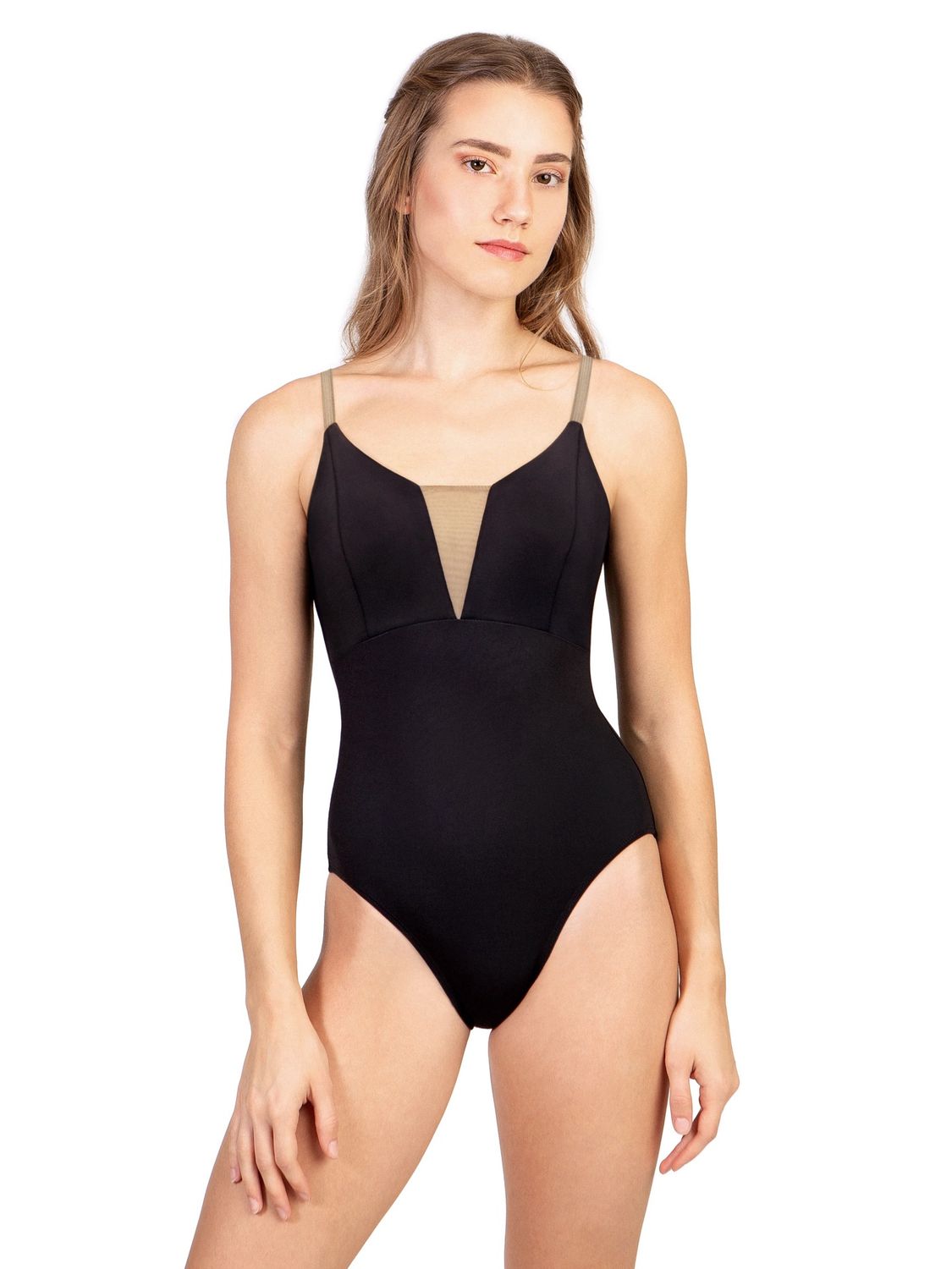 2794A Camisole Leotard, Color: Black, Size: Petite (XS)