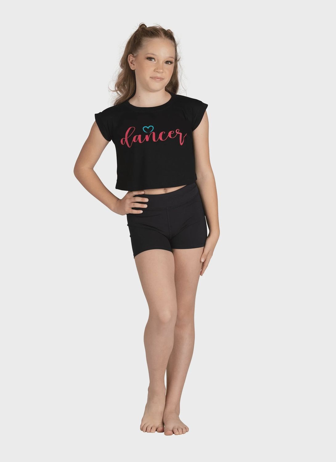 24313C Dual Color Script Dancer Tee