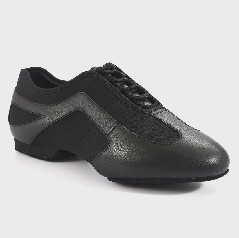 L8001-011 Fabric-Leather Split Sole Sneaker - size 7.5