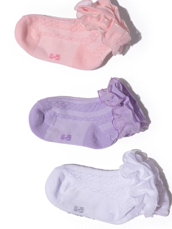 BG105C Children's Ruffle Socks - 3 pack