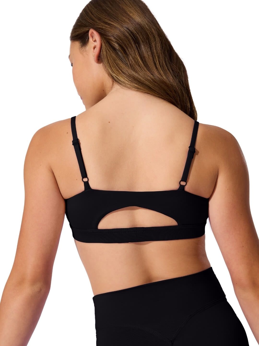 SE2030W Momentum Cutout Bra, Color: Black, Size: Petite (X-Small)