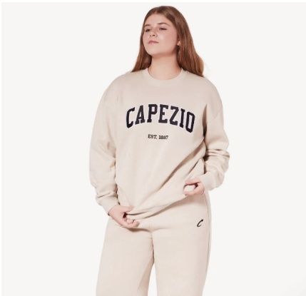 F6005U Capezio Sweatshirt, Color: Oat, Size: X-Small