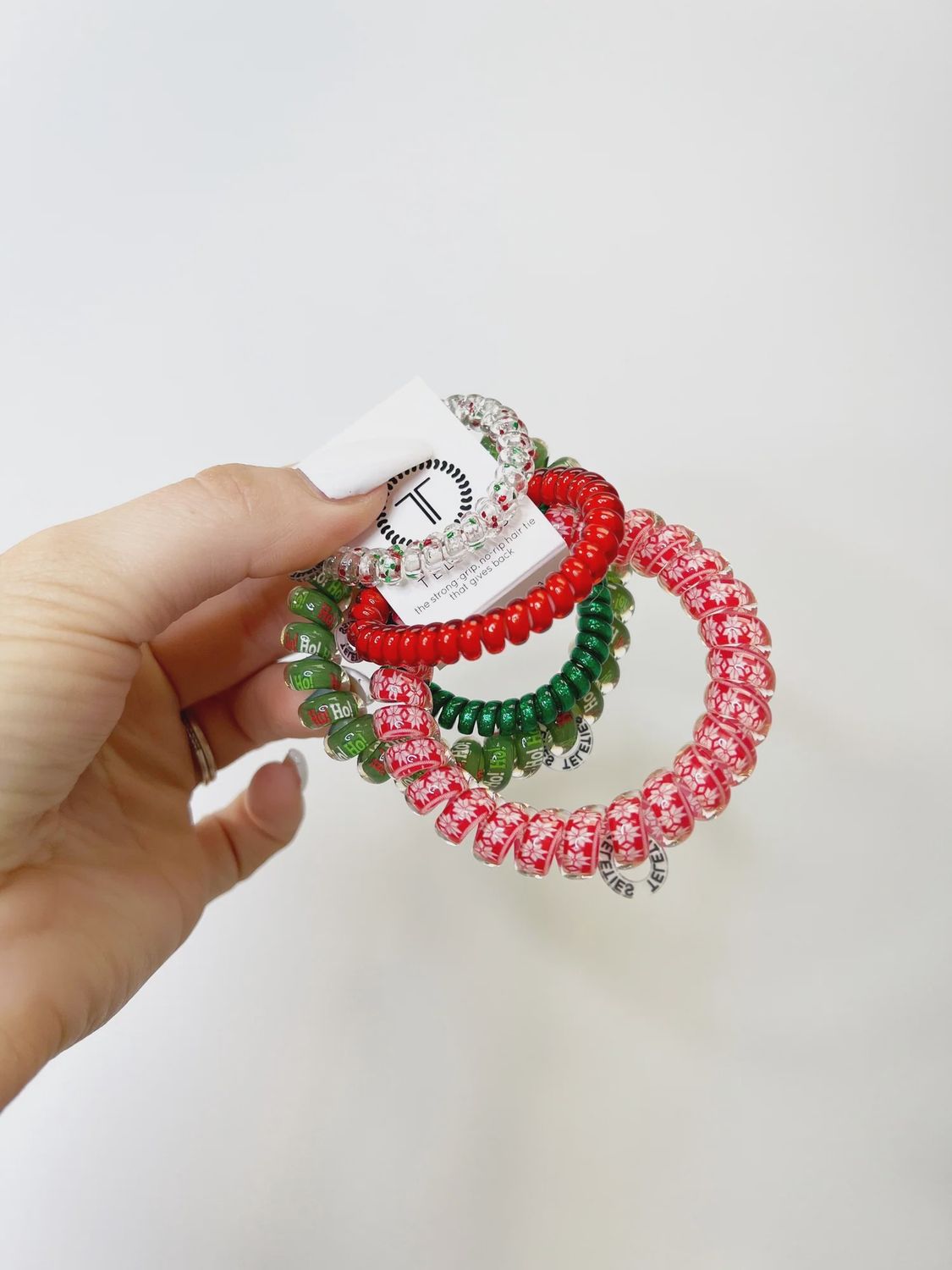 Teleties 5-pack - Small/Large, Color: Ugly Sweater