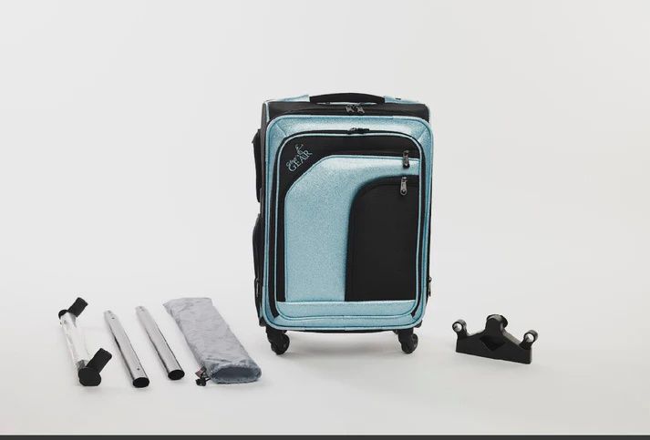 Glam'r Gear Solo Carry On with Rack, Color: Light Blue