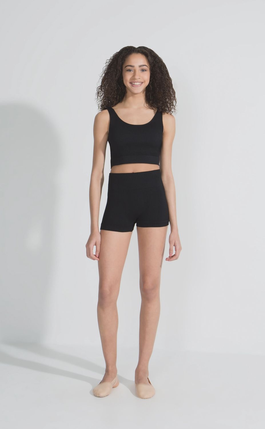 11378W Seamless Rib Bra Top, Color: BLK, Size: M/L