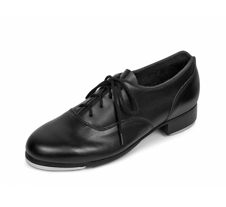 S0361L Respect Leather Tap Shoe, Color: Black, Size: 8.5 M
