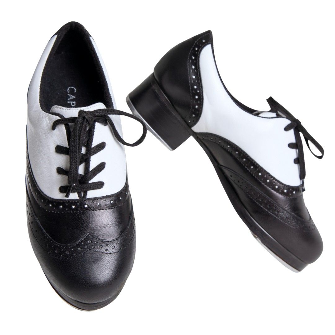 960F Roxy Tap Shoe, Color: BLK/WHT, Size: 7.5