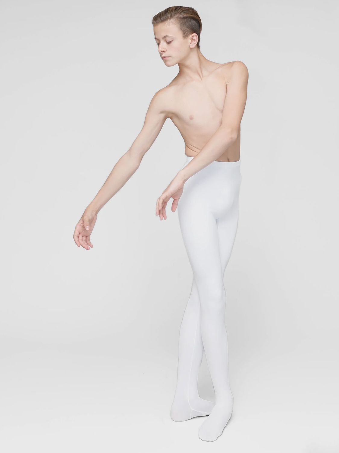 M92 Men's Seamless Dance Tight, Color: WHT, Size: M