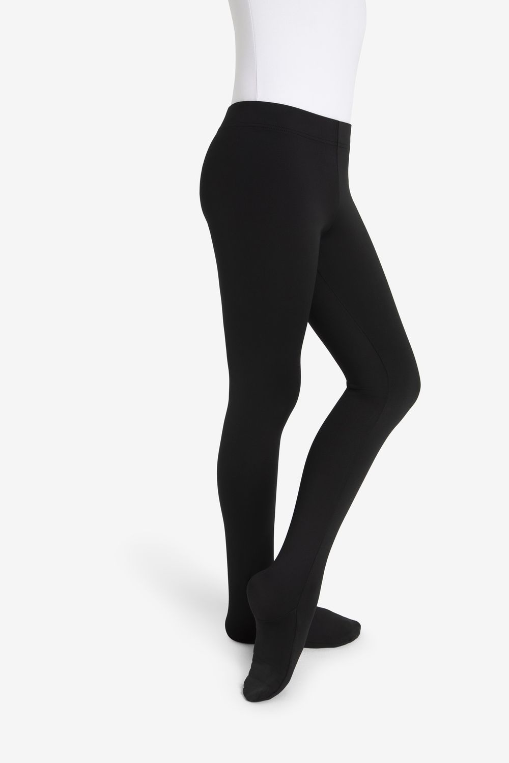 10361B Boys Footed Tights, Color: Black, Size: Small
