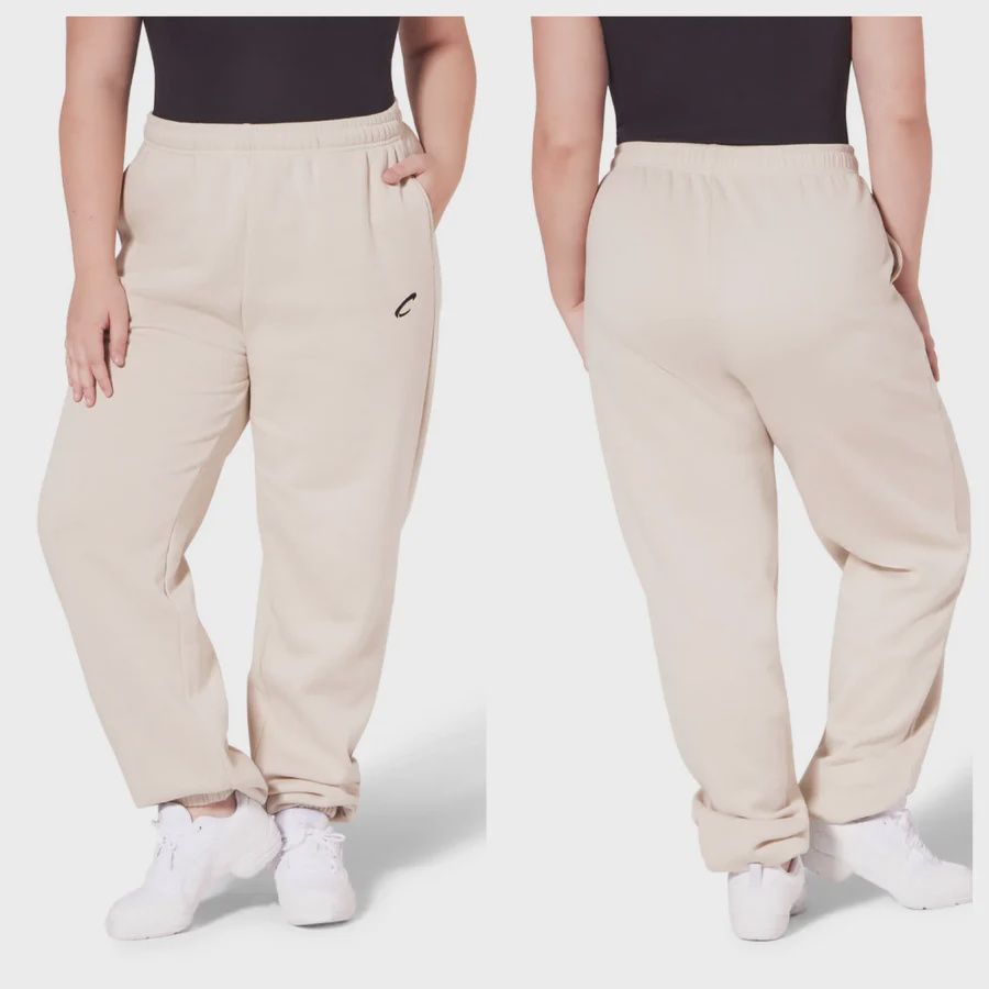 F6006U Capezio Sweatpants, Color: Oat, Size: X-Small