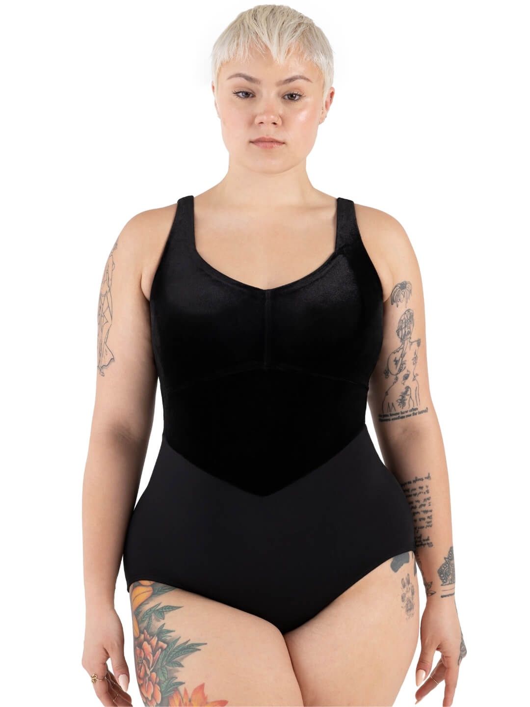 12231W Aspen Tank Leotard, Color: Black, Size: Petite (X-Small)
