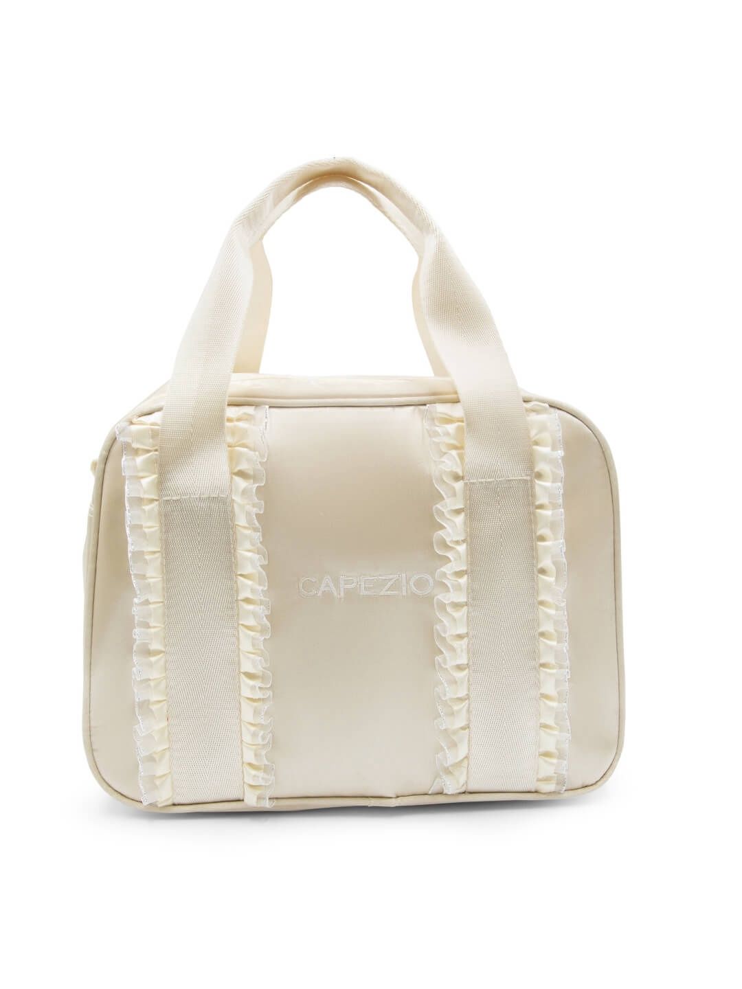 B324 Eloise Ruffle Dance Bag, Color: Oatmeal