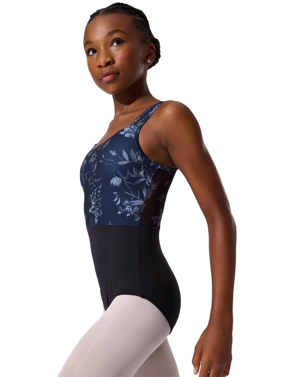 F12643C Woodland Tank Leotard, Color: Black, Size: Small