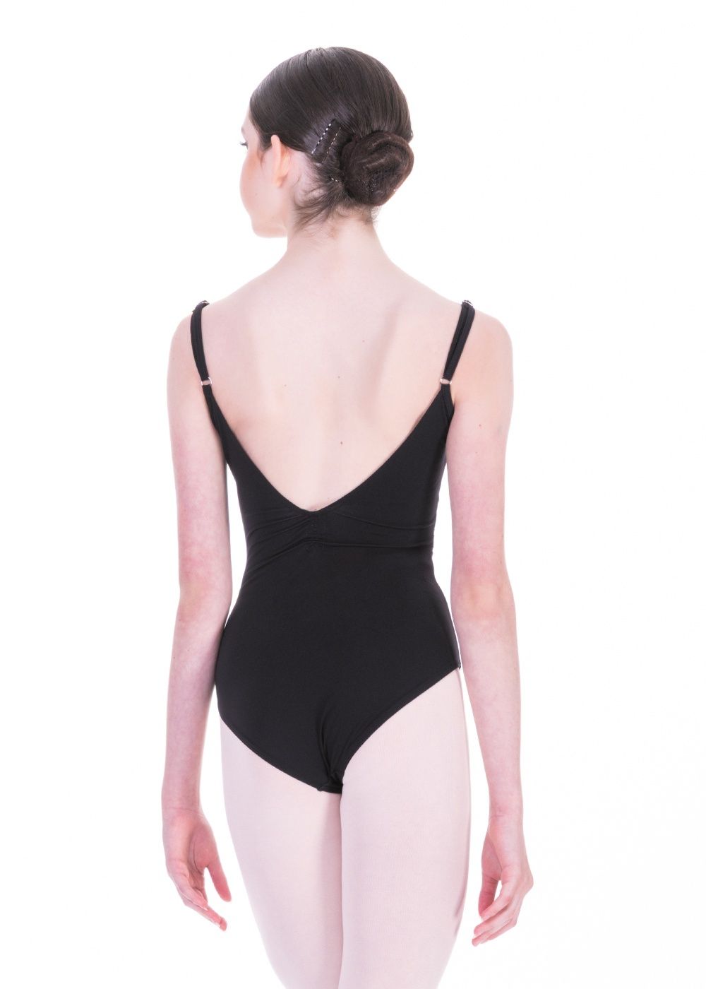 DA5101MPN Vanity Cami Leotard, Color: Black, Size: Petite (X-Small)
