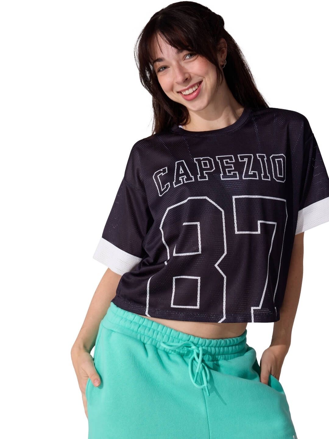 F13062W Ember Mesh Crop Tee