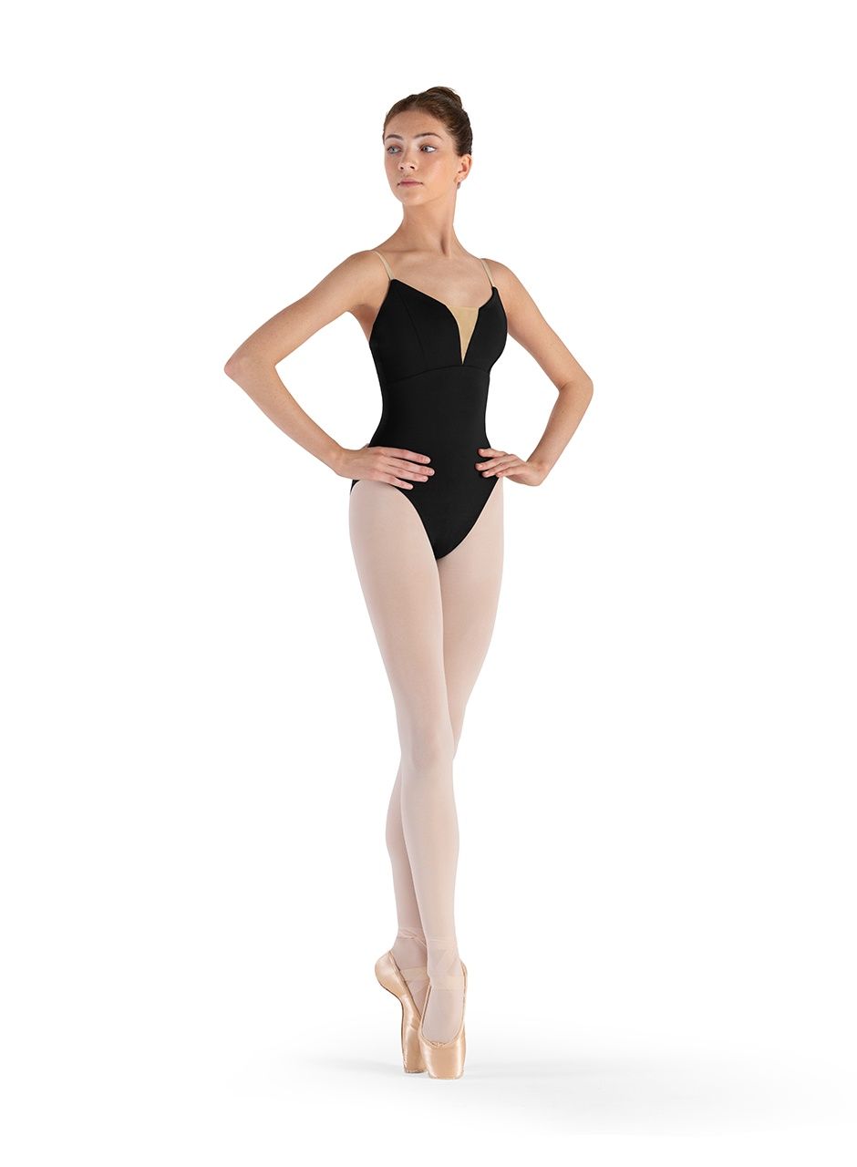 L70020 Opera Cami Leotard, Color: Black, Size: Petite (X-Small)