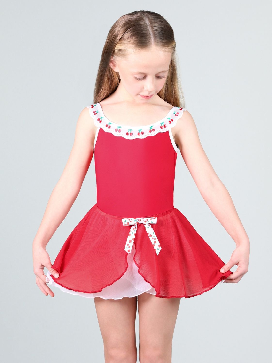 8010C Shirley Dance Dress, Color: Red, Size: Small
