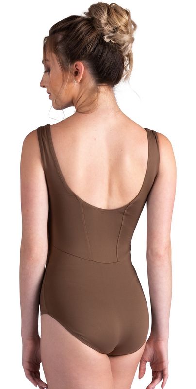 26115A Tank Leotard with Pleating