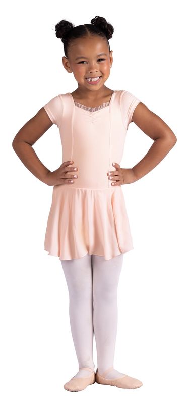 26202C Cap Sleeve Ruffle Dress