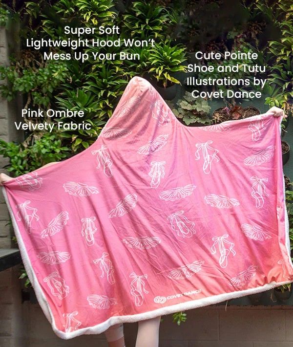 HB-PSNT Pointe Shoes &amp; Tutus Hooded Blanket