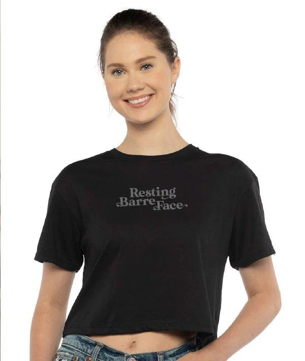 RBF-CT-B Resting Barre Face Crop Tee