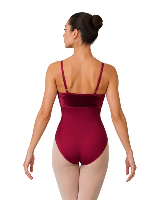 26133C Velour Cami Leotard