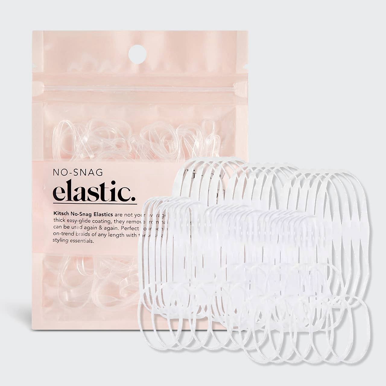 No-Snag Elastic 100 pc - Clear