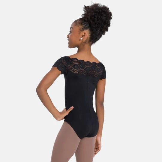 SL17 Tilly Lace Cap Sleeve Leotard