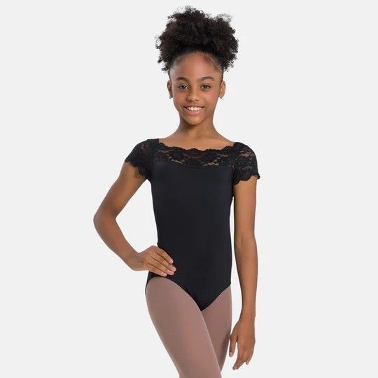 SL17 Tilly Lace Cap Sleeve Leotard
