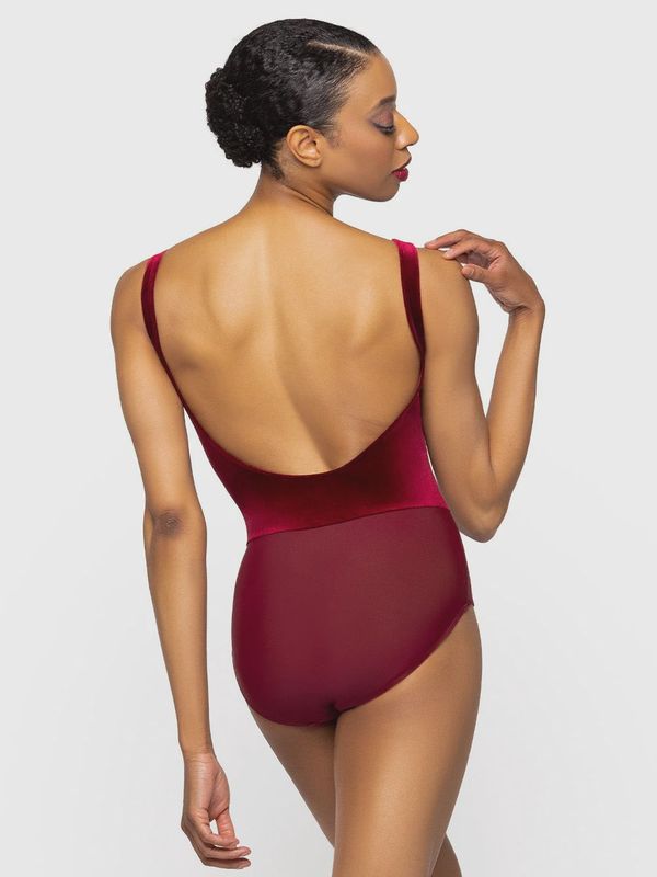 Allison Tank Leotard Wine Velvet