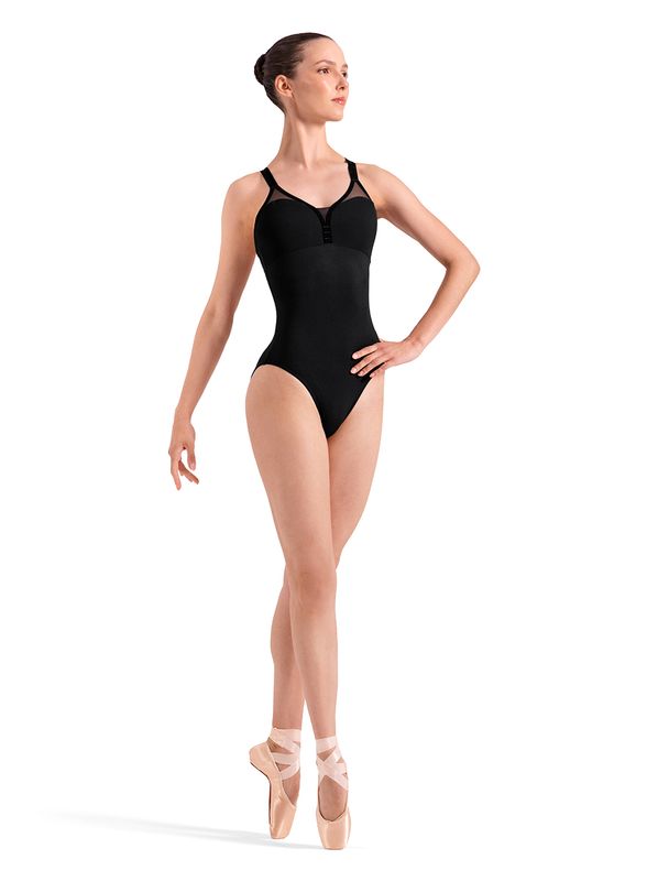 L70012B Mesh Cami Leotard
