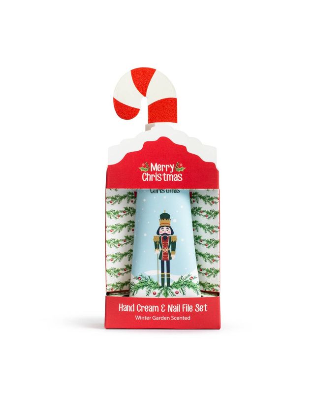 Nutcracker and Holly Hand Cream and Nail File Set