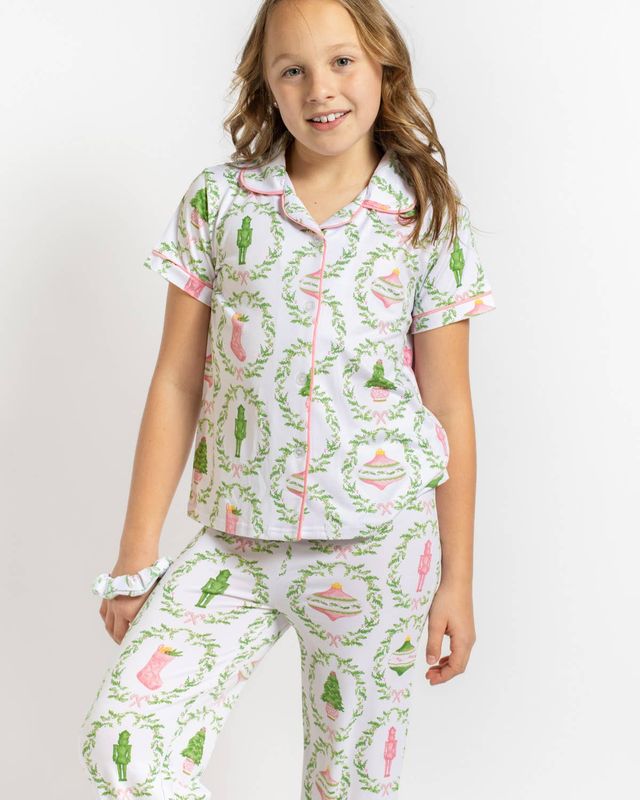 Girl's Nutcracker Trellis Sleep Pants Set