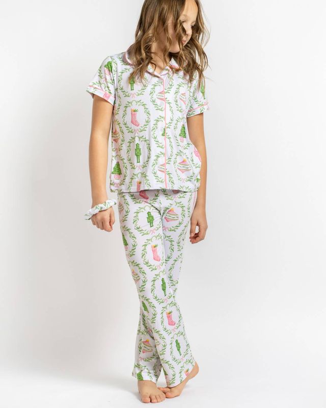 Girl's Nutcracker Trellis Sleep Pants Set